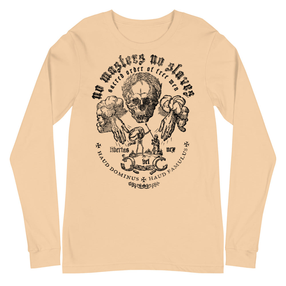No Masters No Slaves Long Sleeve Graphic T-Shirt