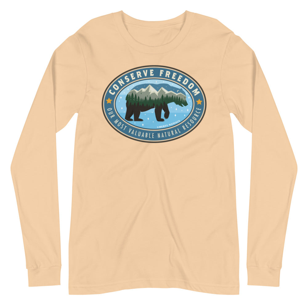 Conserve Freedom Mountain Man Long Sleeve Tee