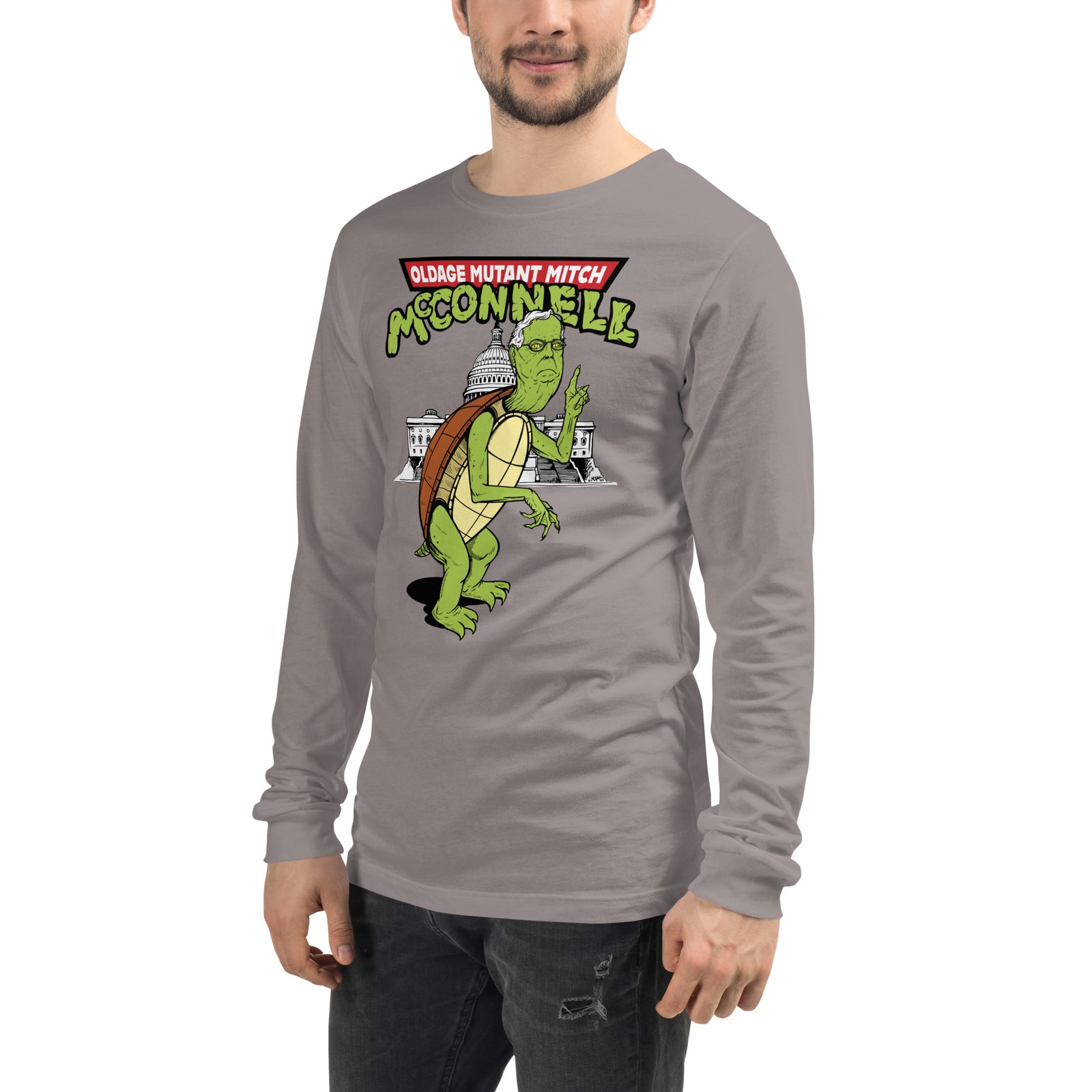 Old Age Mutant Mitch McConnell Long Sleeve Tee