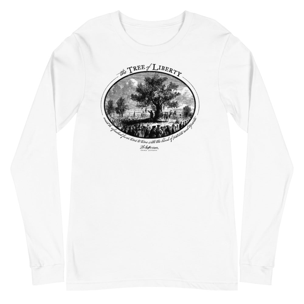 Thomas Jefferson Tree of Liberty Quote Long Sleeve T-Shirt
