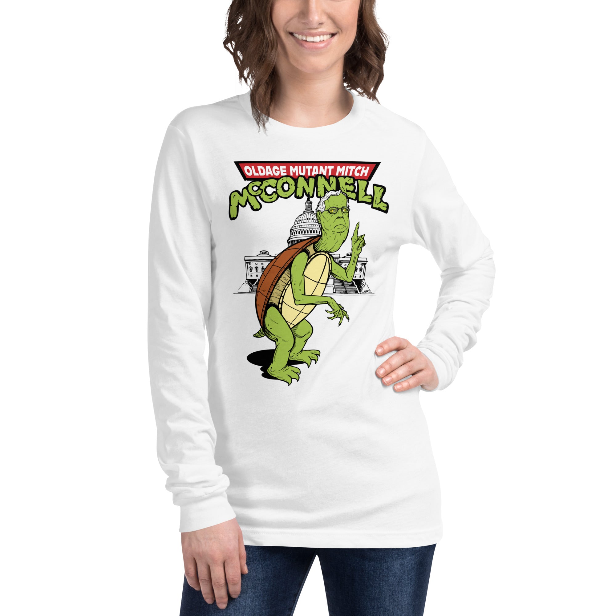 Old Age Mutant Mitch McConnell Long Sleeve Tee