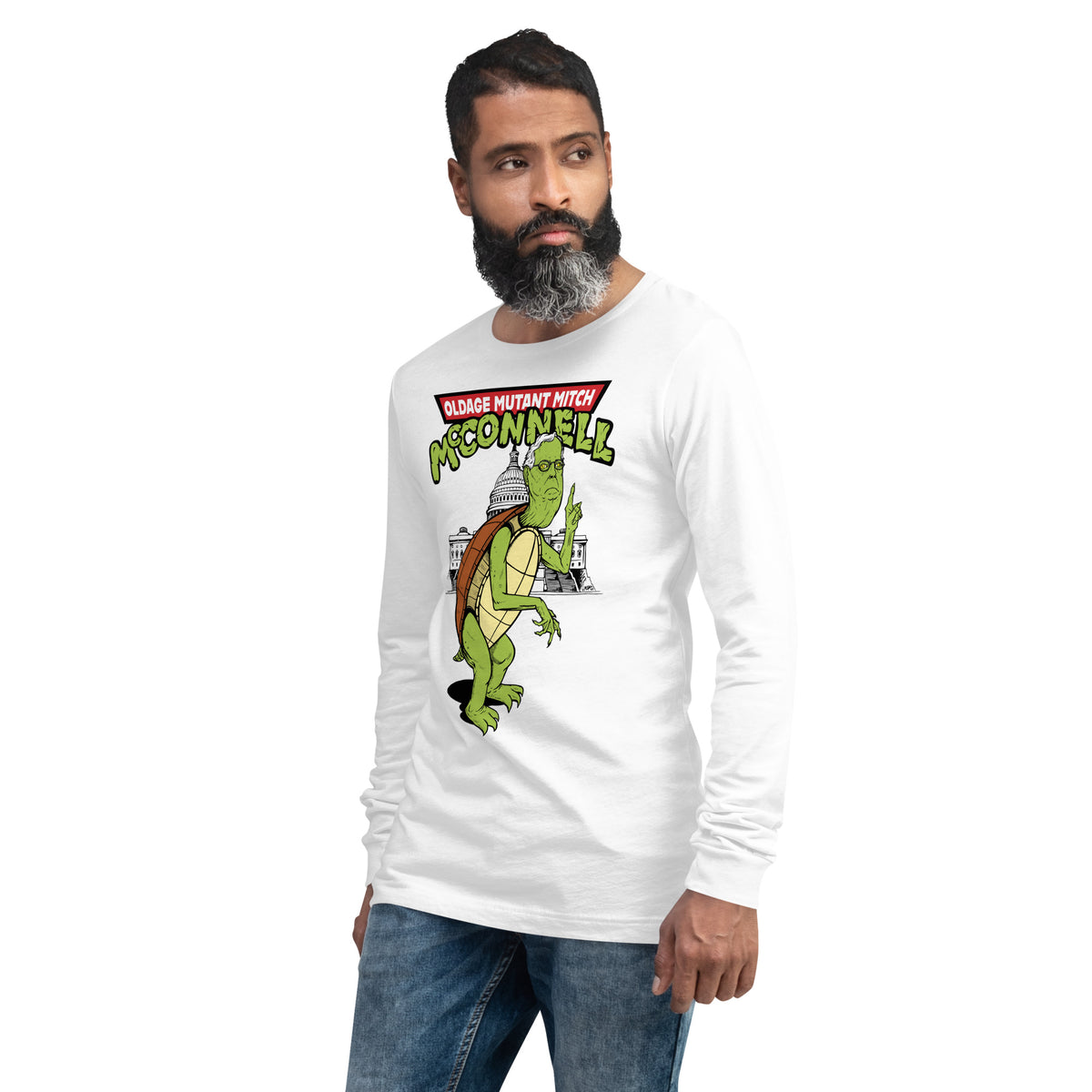 Old Age Mutant Mitch McConnell Long Sleeve Tee