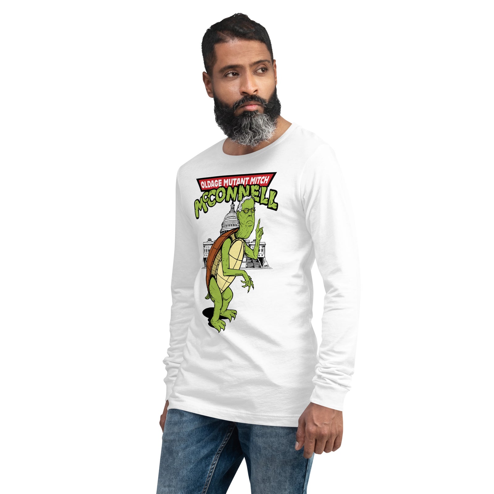 Old Age Mutant Mitch McConnell Long Sleeve Tee