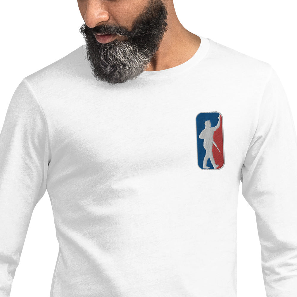 Kyle Walks FAAFO Self Defense Unisex Long Sleeve Embroidered Tee