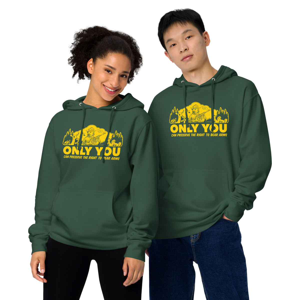 Only You Can Protect the Right to Bear Arm Unisex Midweight Hoodie