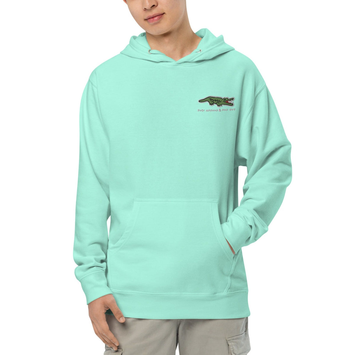 Men's Fishing Hoodie - Fractal