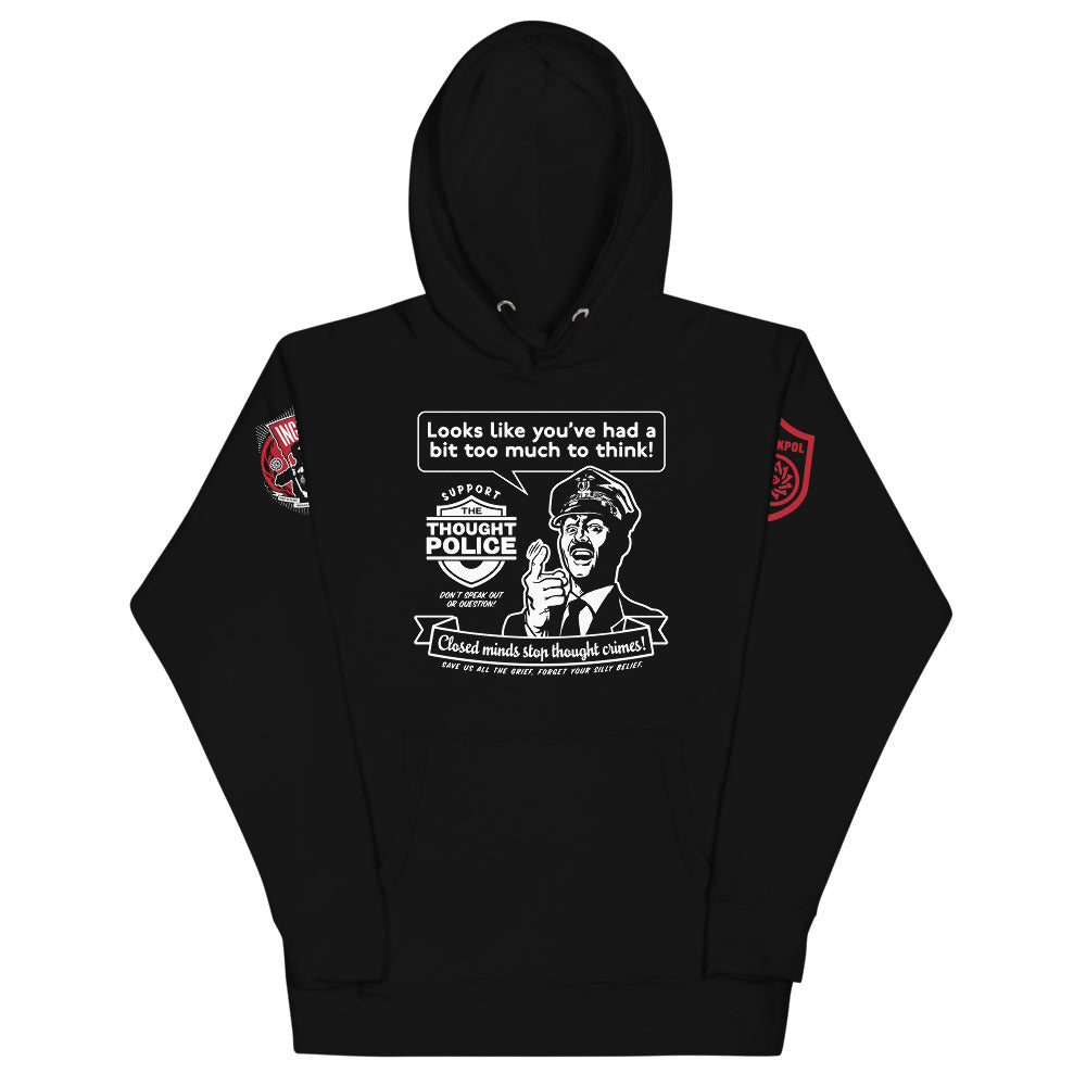 Too Much To Think Thought Police 1984 Hoodie Sweatshirt
