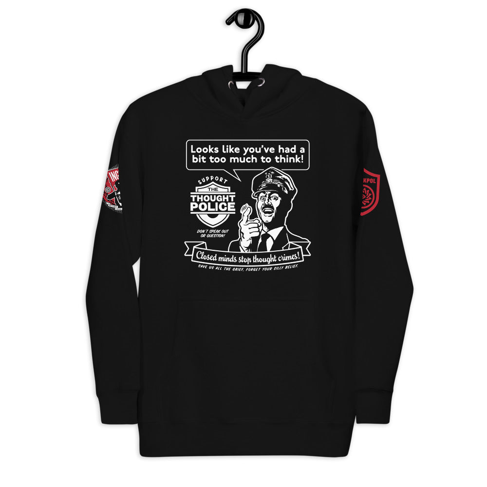 Too Much To Think Thought Police 1984 Hoodie Sweatshirt