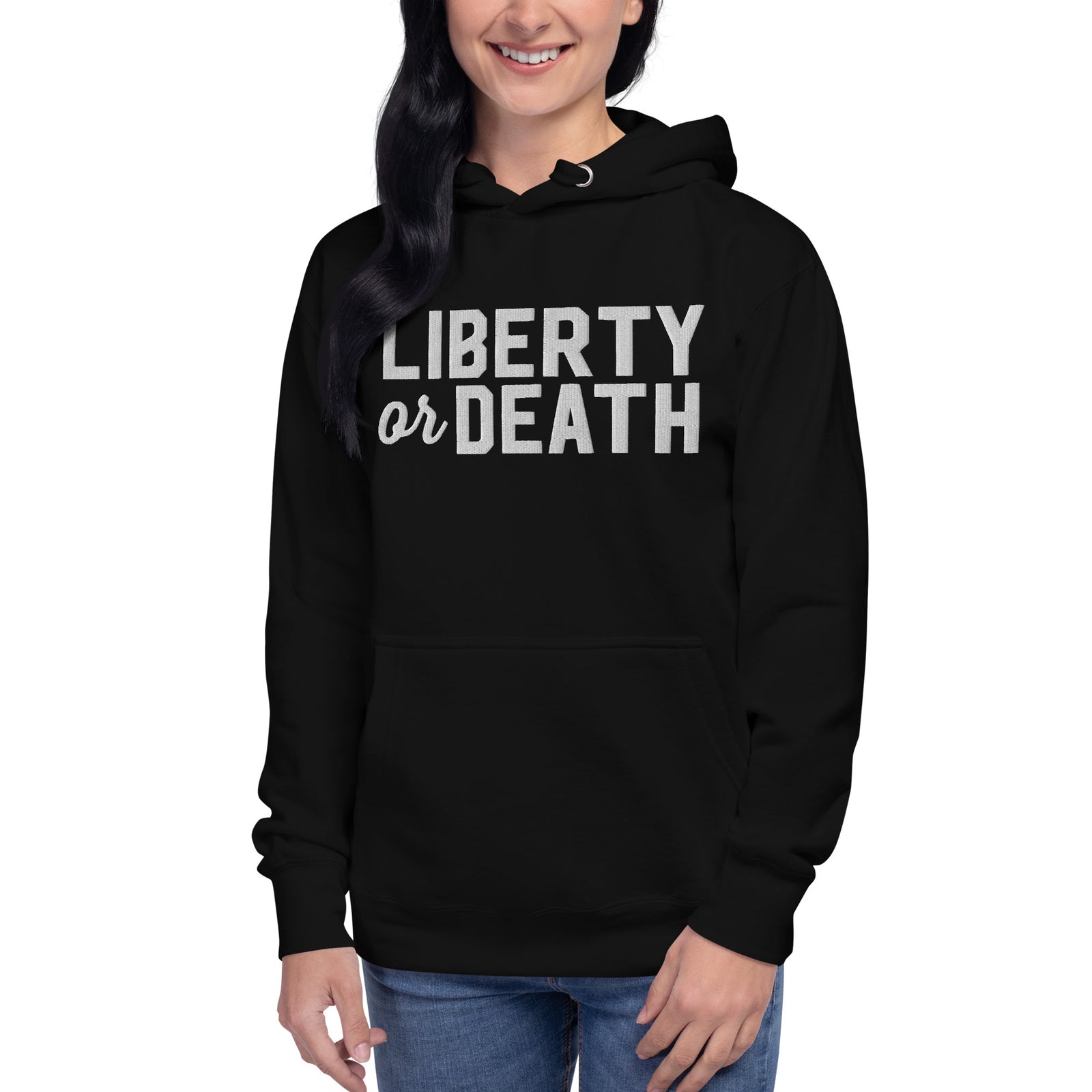 Liberty or Death Embroidered Unisex Hoodie