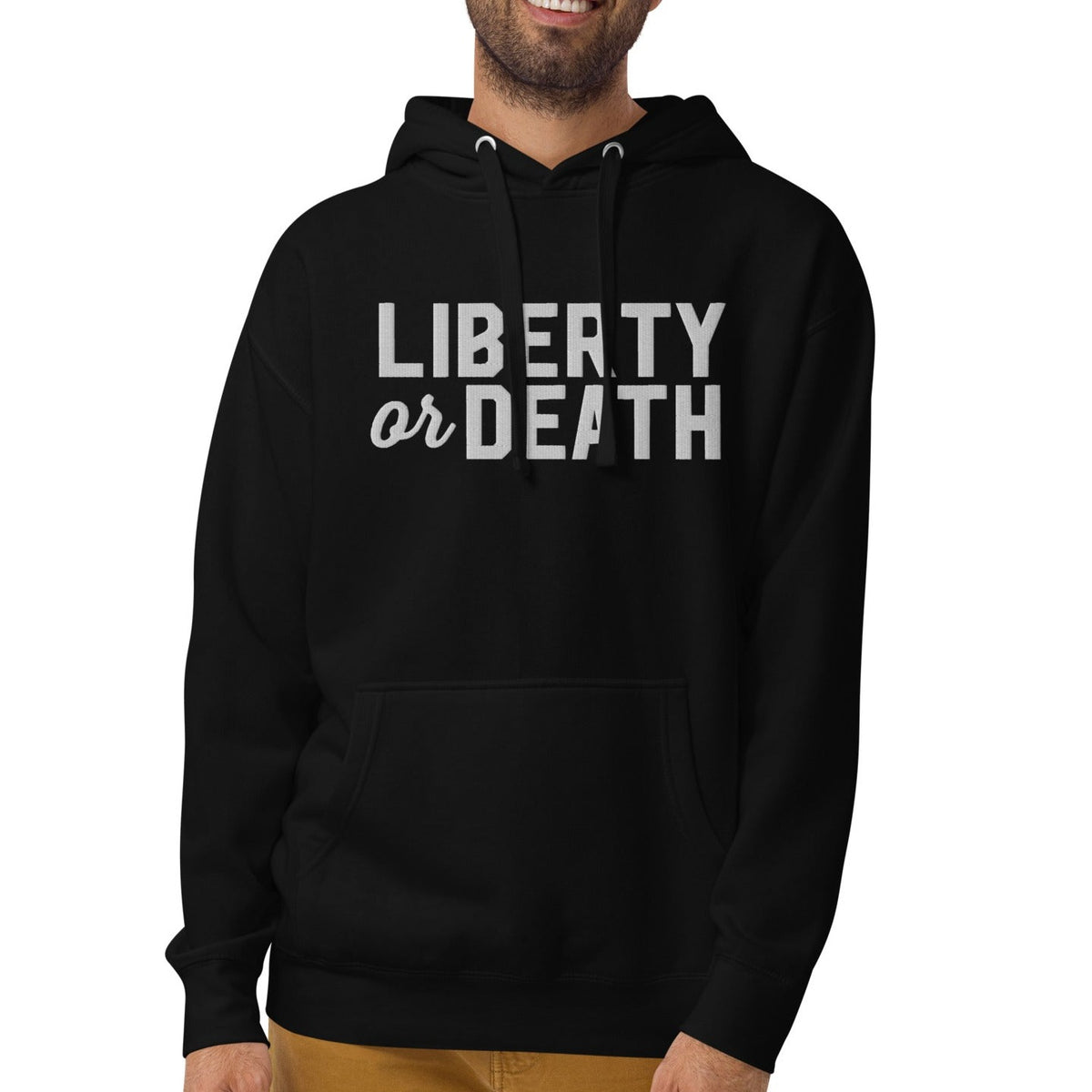 Liberty or Death Embroidered Unisex Hoodie