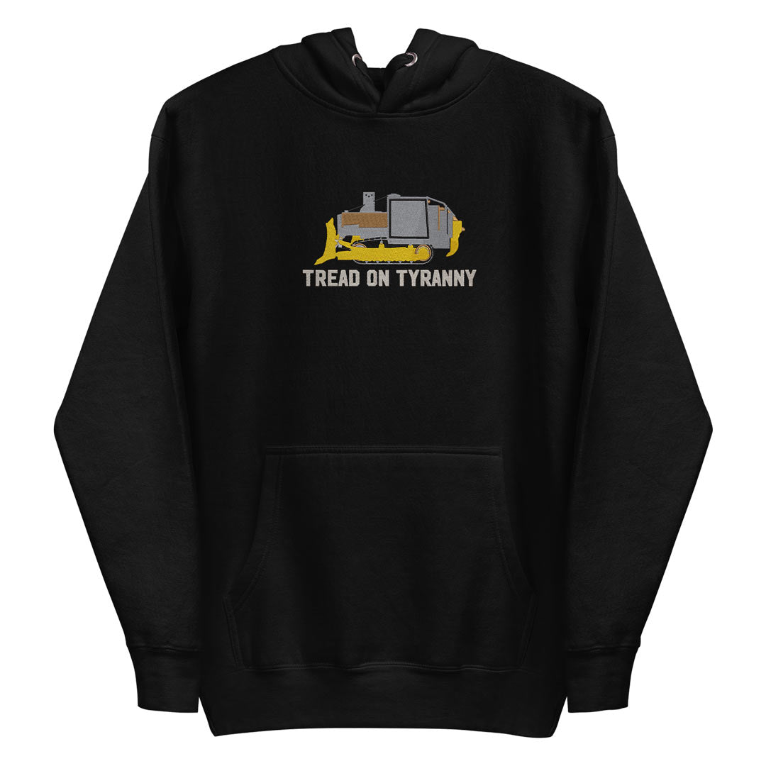 Killdozer Tread on Tyranny Embroidered Hoodie