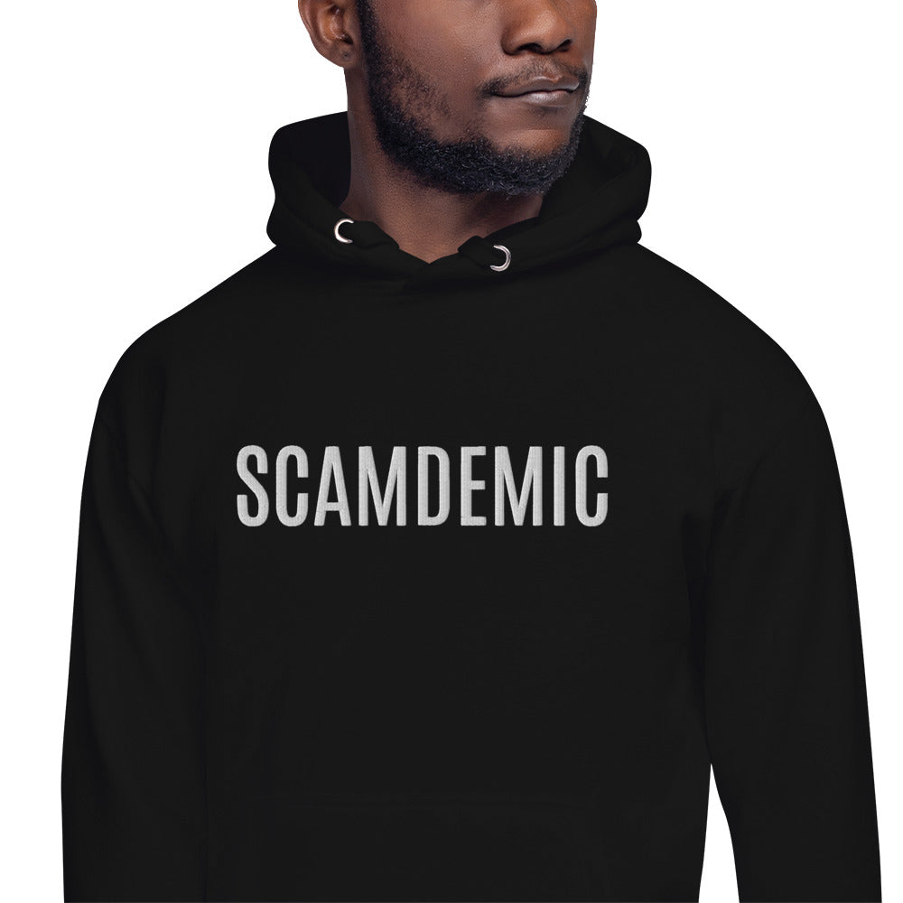 Scamdemic Embroidered Unisex Hoodie