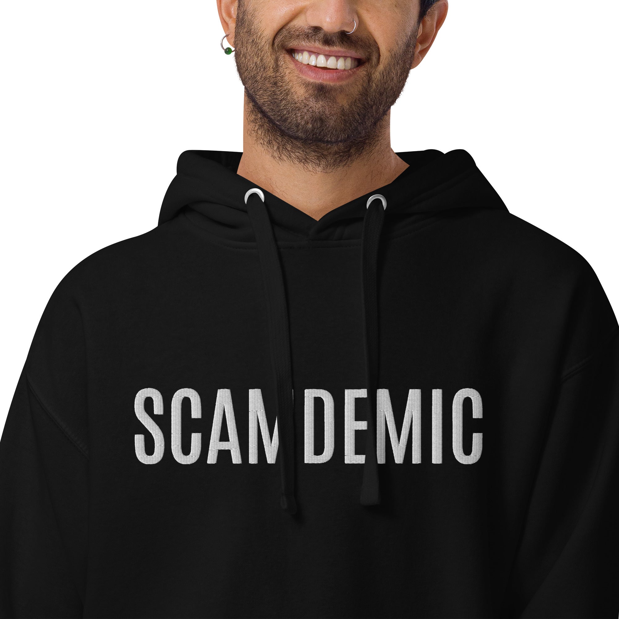Scamdemic Embroidered Unisex Hoodie