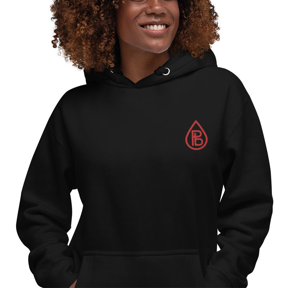 Pure blood Logo Embroidered Unisex Hoodie
