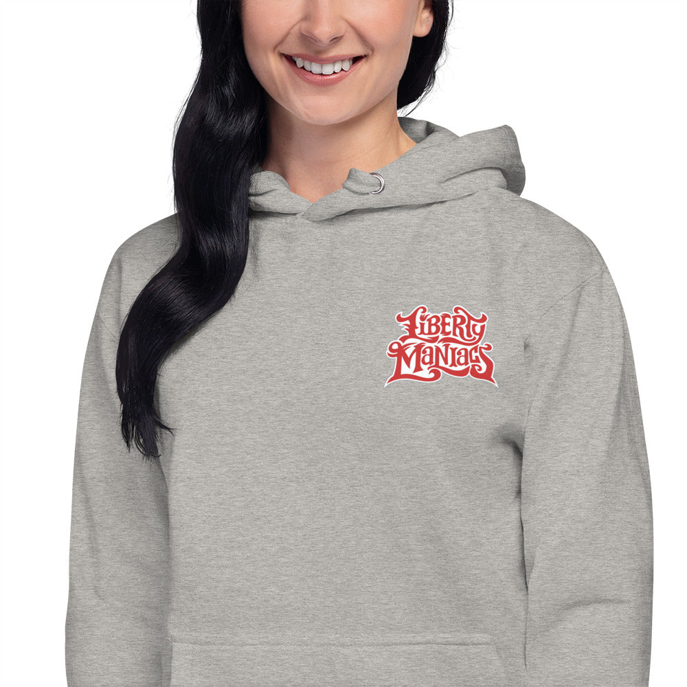 Liberty Maniacs Logo Embroidered Unisex Hoodie