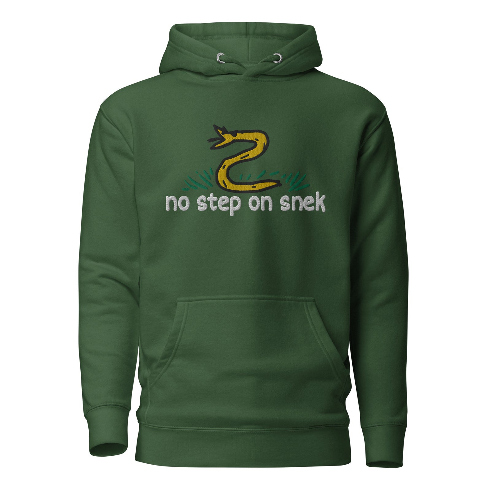 No Step on Snek Embroidered Unisex Hoodie