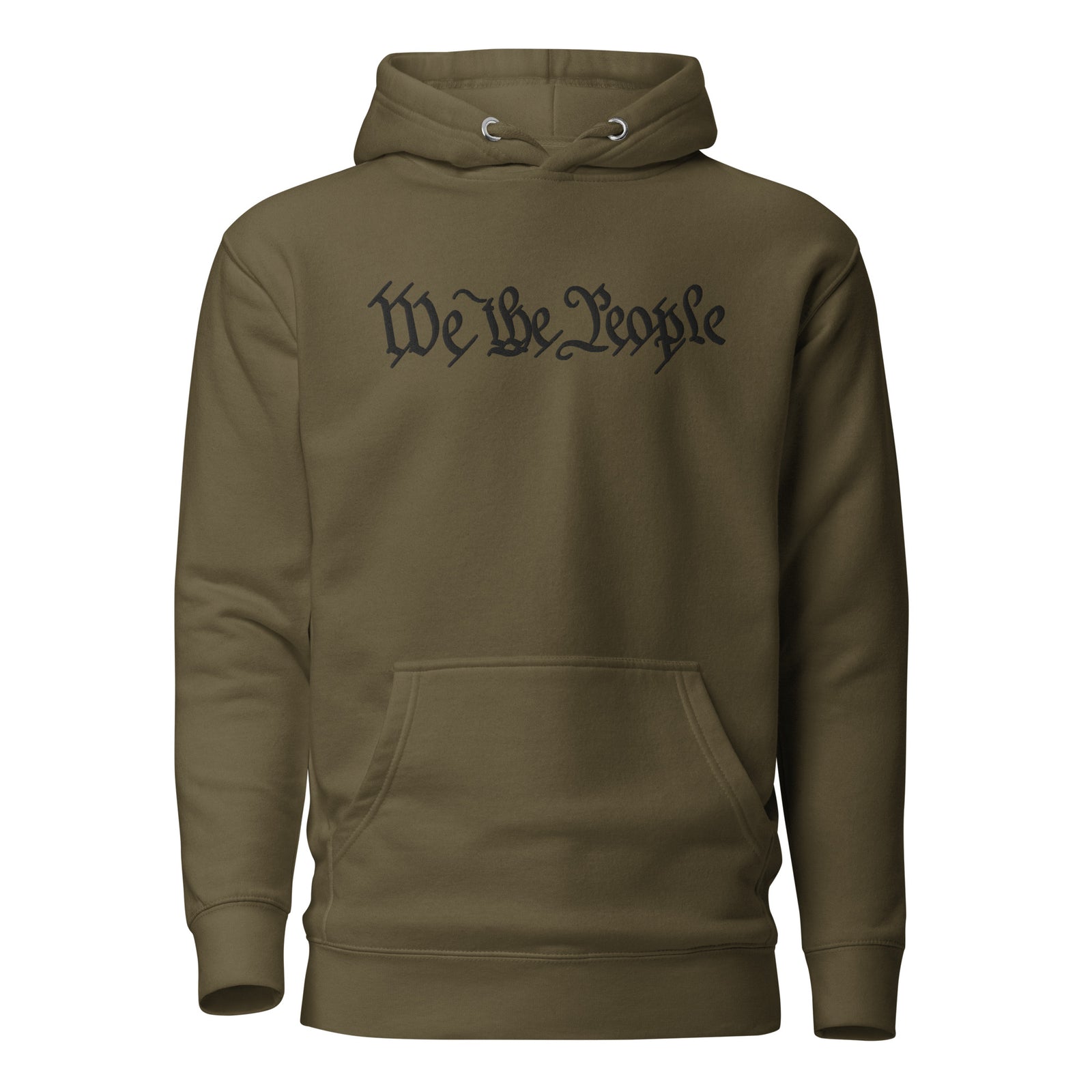 We the People Embroidered Hoodie