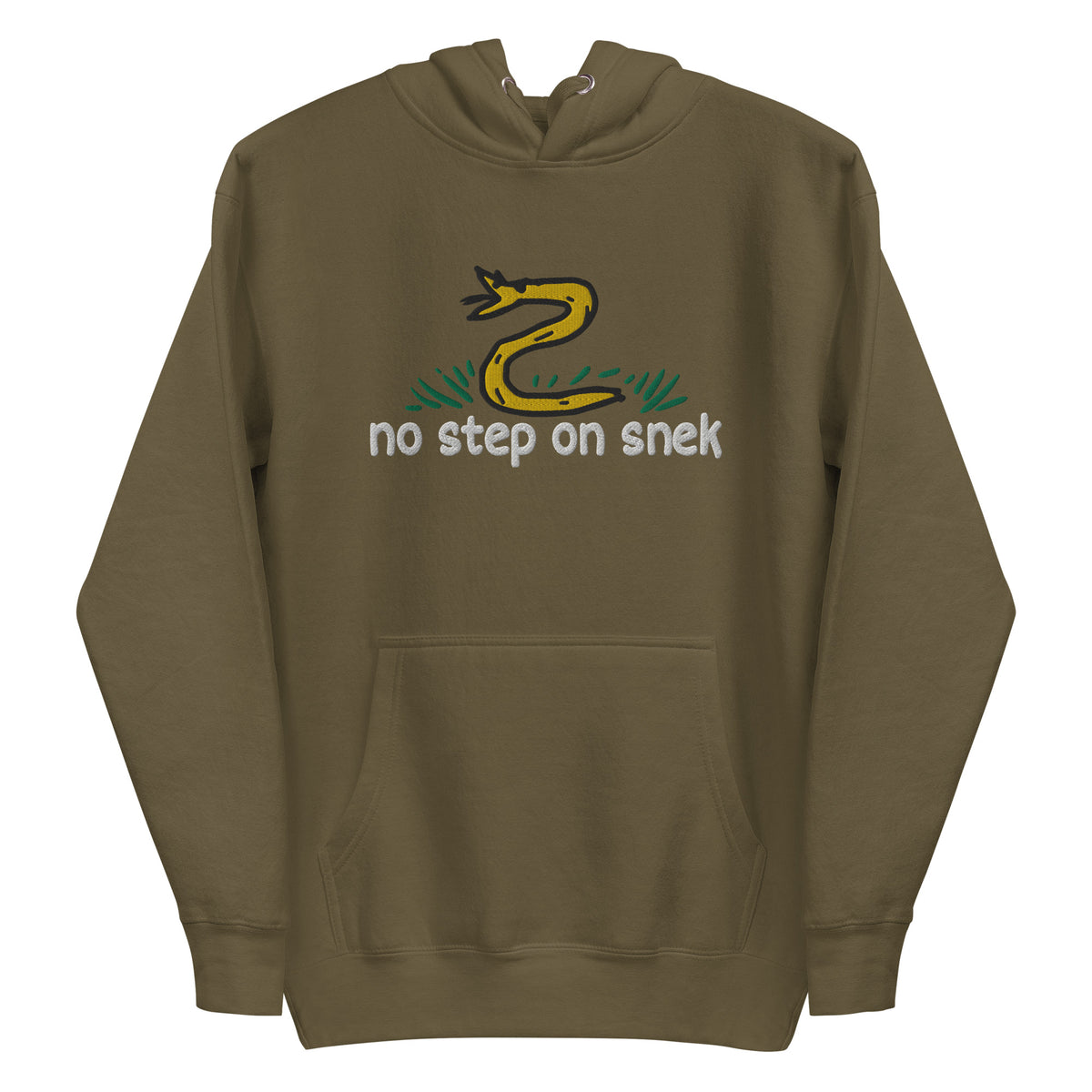 No Step on Snek Embroidered Unisex Hoodie