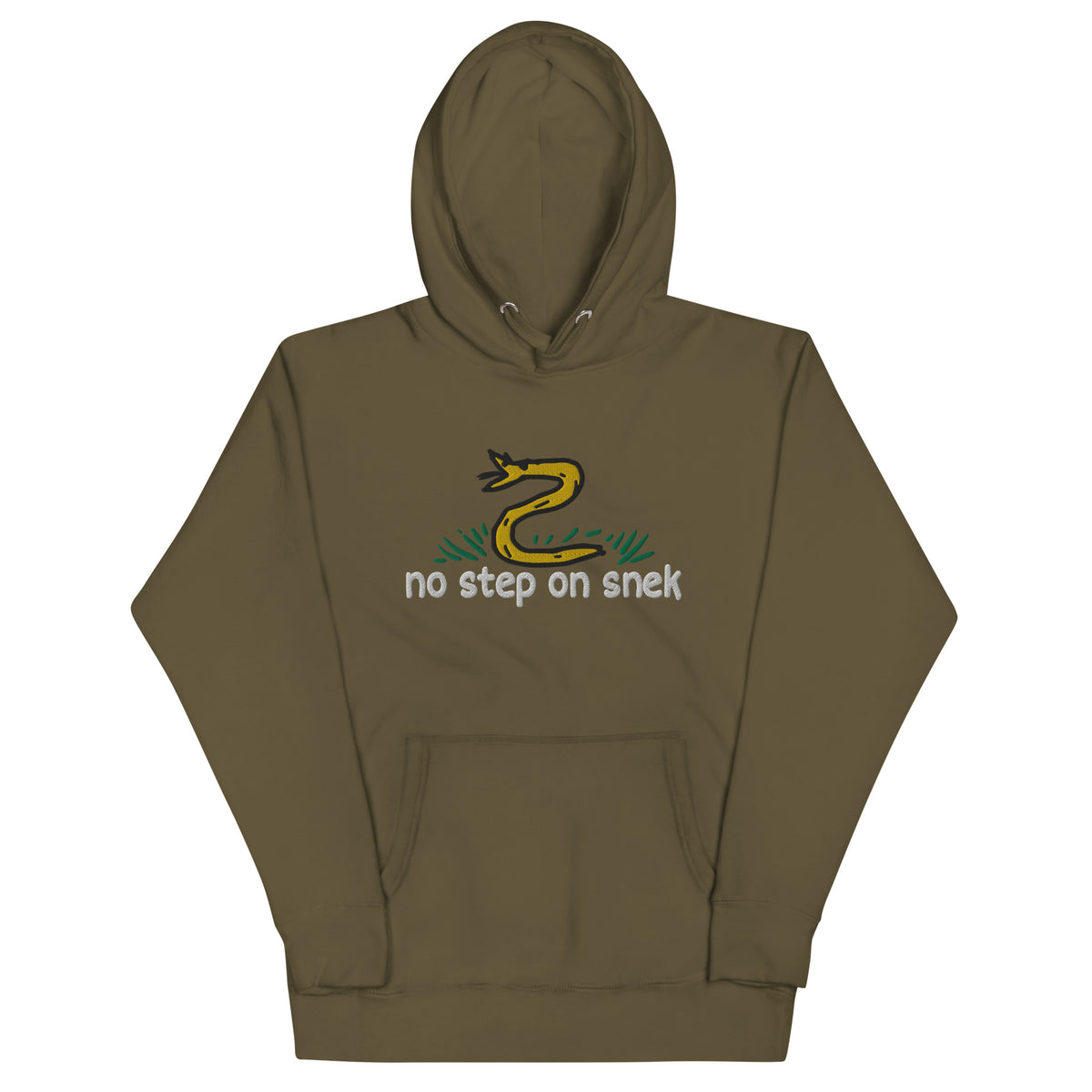 No Step on Snek Embroidered Unisex Hoodie