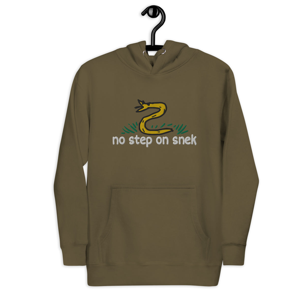 No Step on Snek Embroidered Unisex Hoodie
