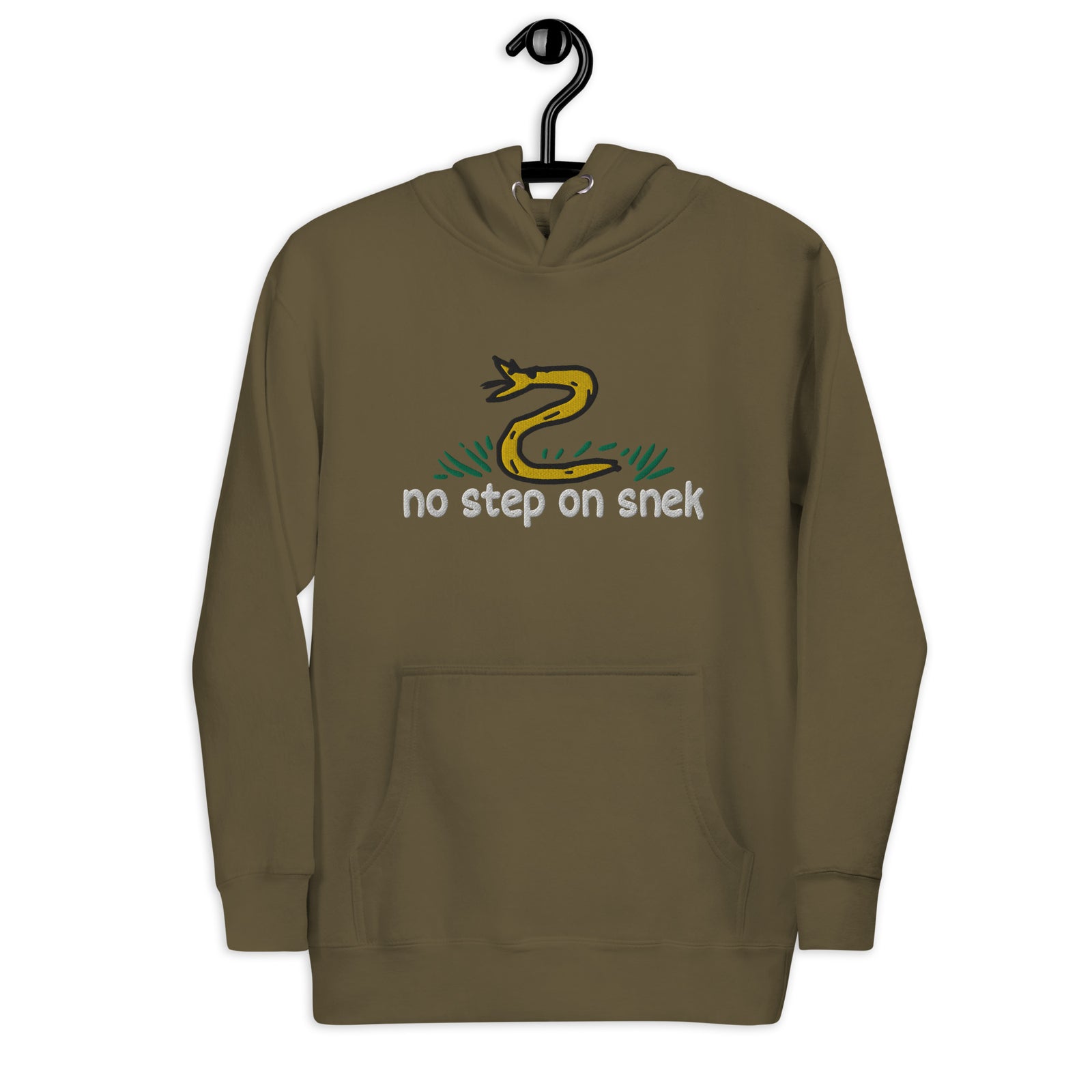 No Step on Snek Embroidered Unisex Hoodie