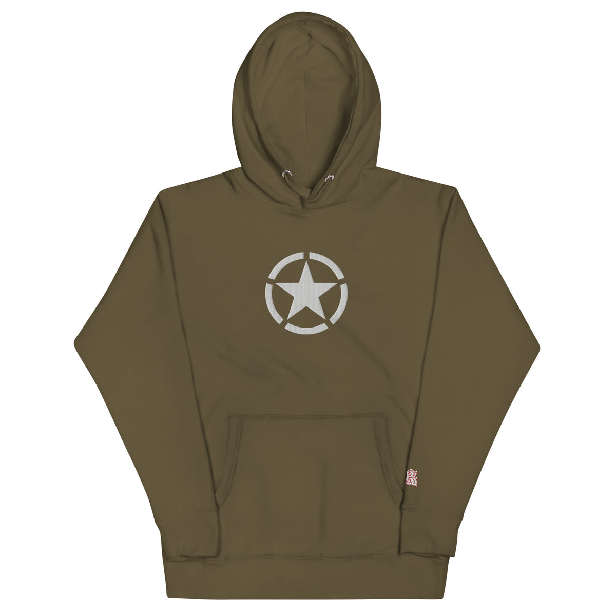 WW2 Circled Star Embroidered Hoodie