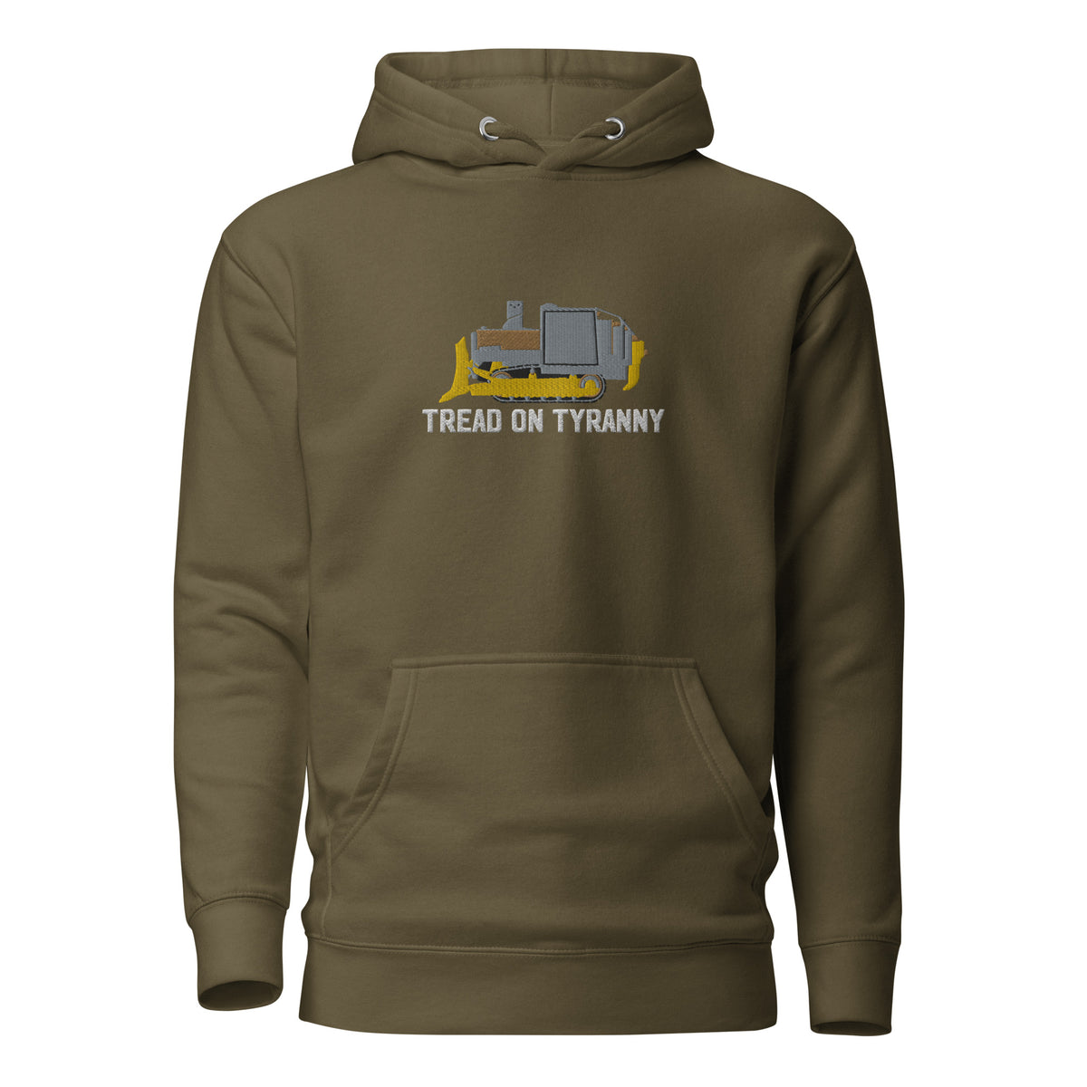 Killdozer Tread on Tyranny Embroidered Hoodie