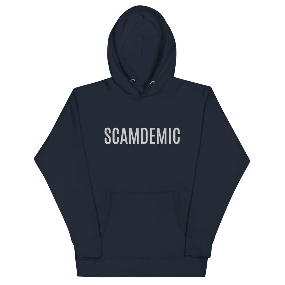 Scamdemic Embroidered Unisex Hoodie