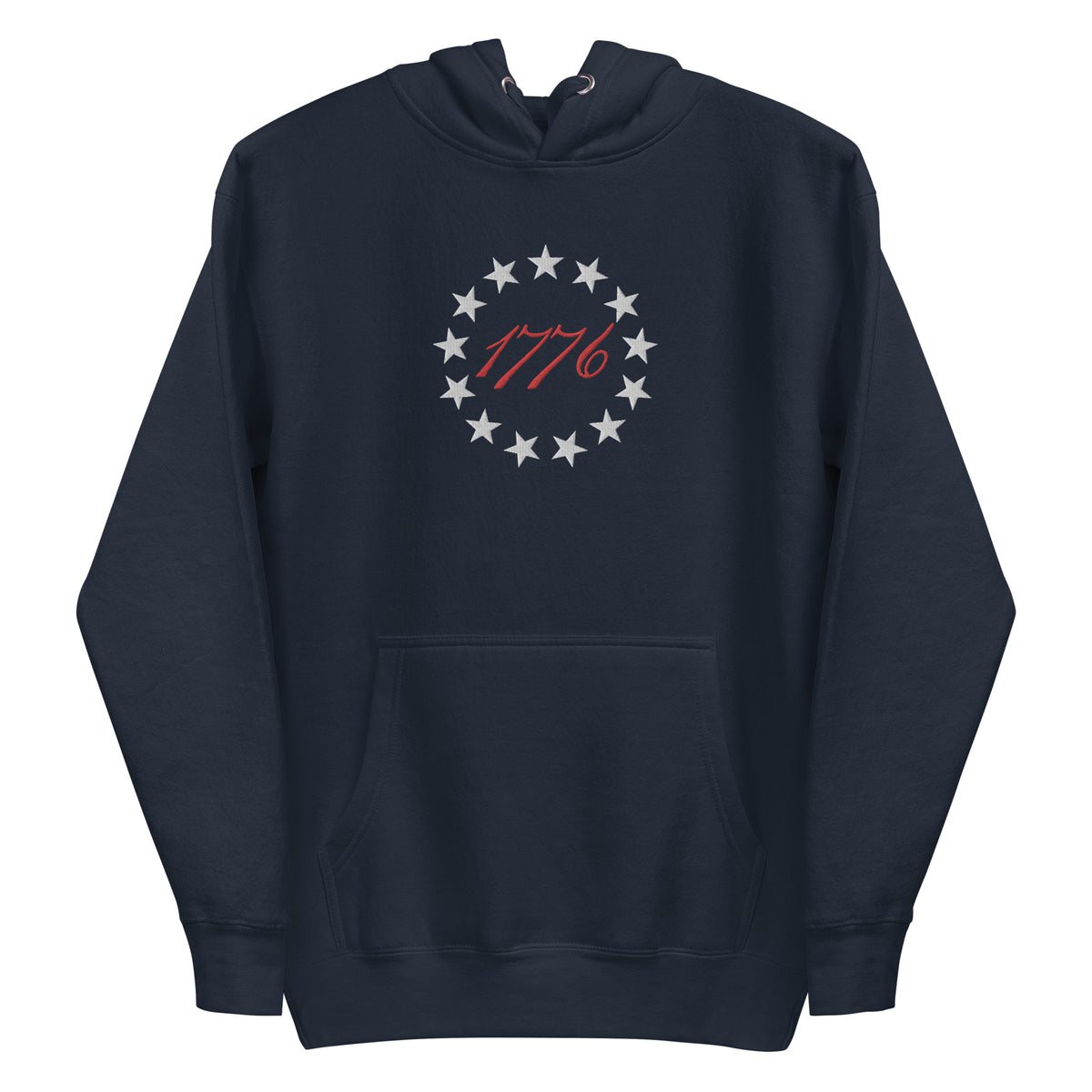 Betsy Ross 13 Stars 1776 Embroidered Hoodie