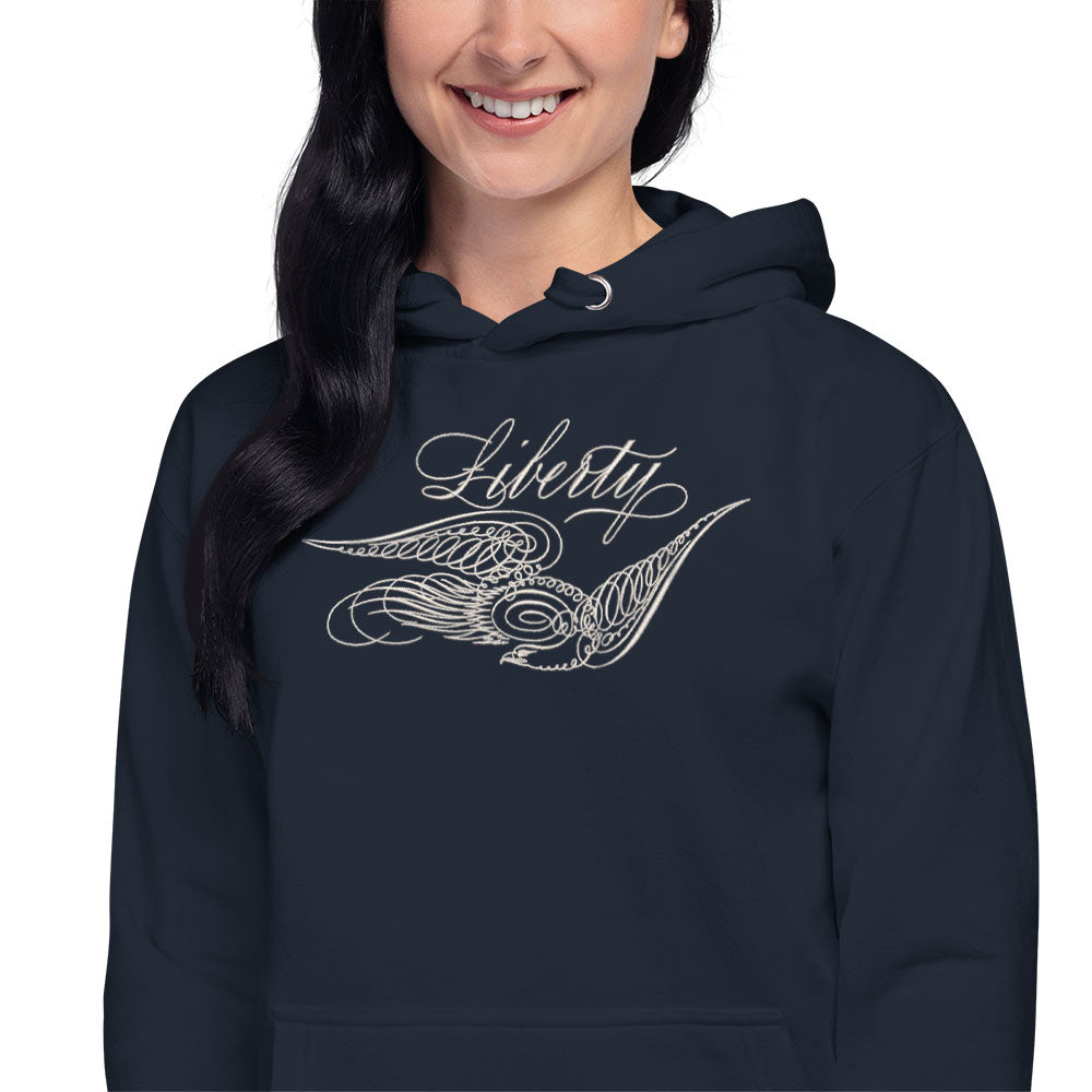 Liberty Eagle Embroidered Hoodie Sweatshirt