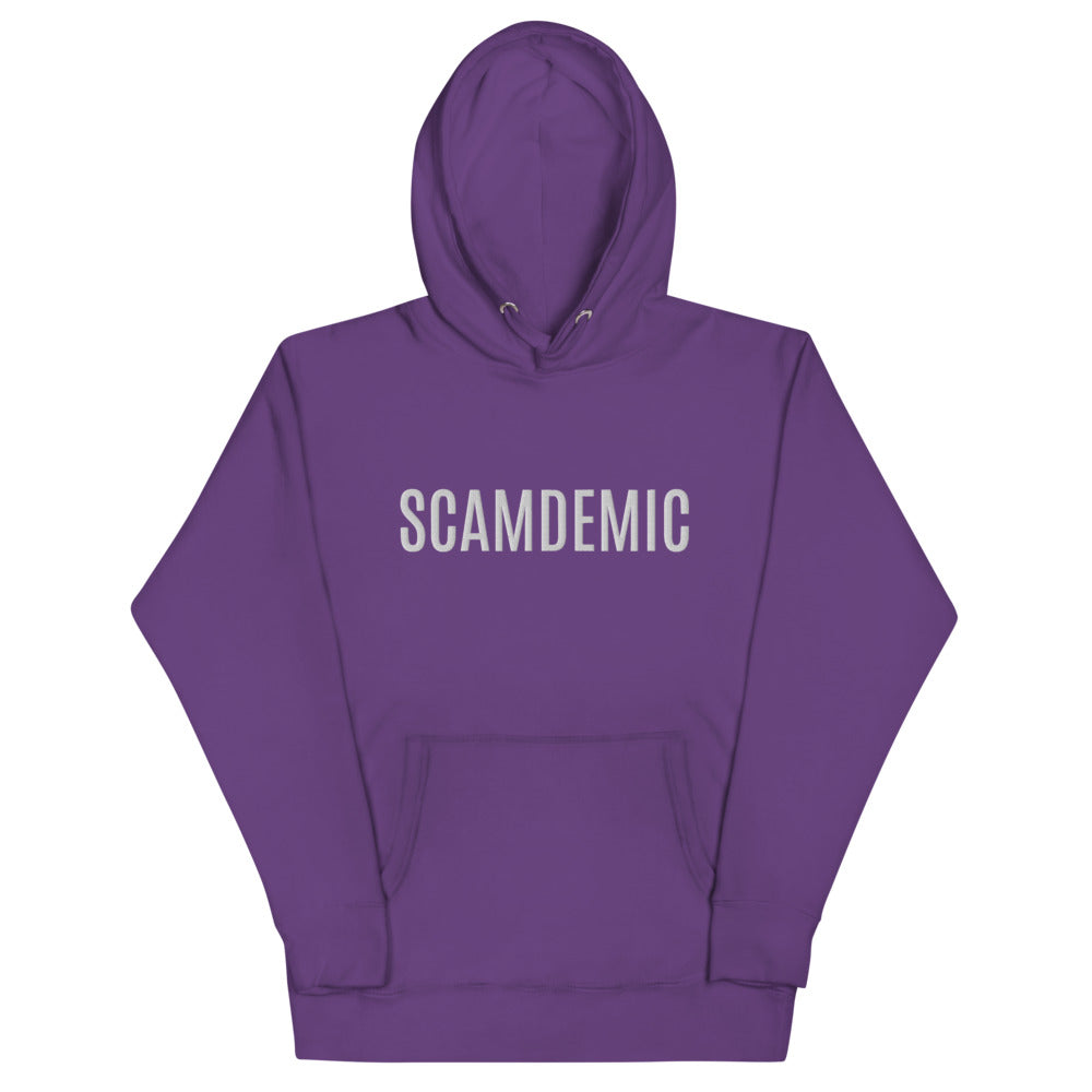 Scamdemic Embroidered Unisex Hoodie