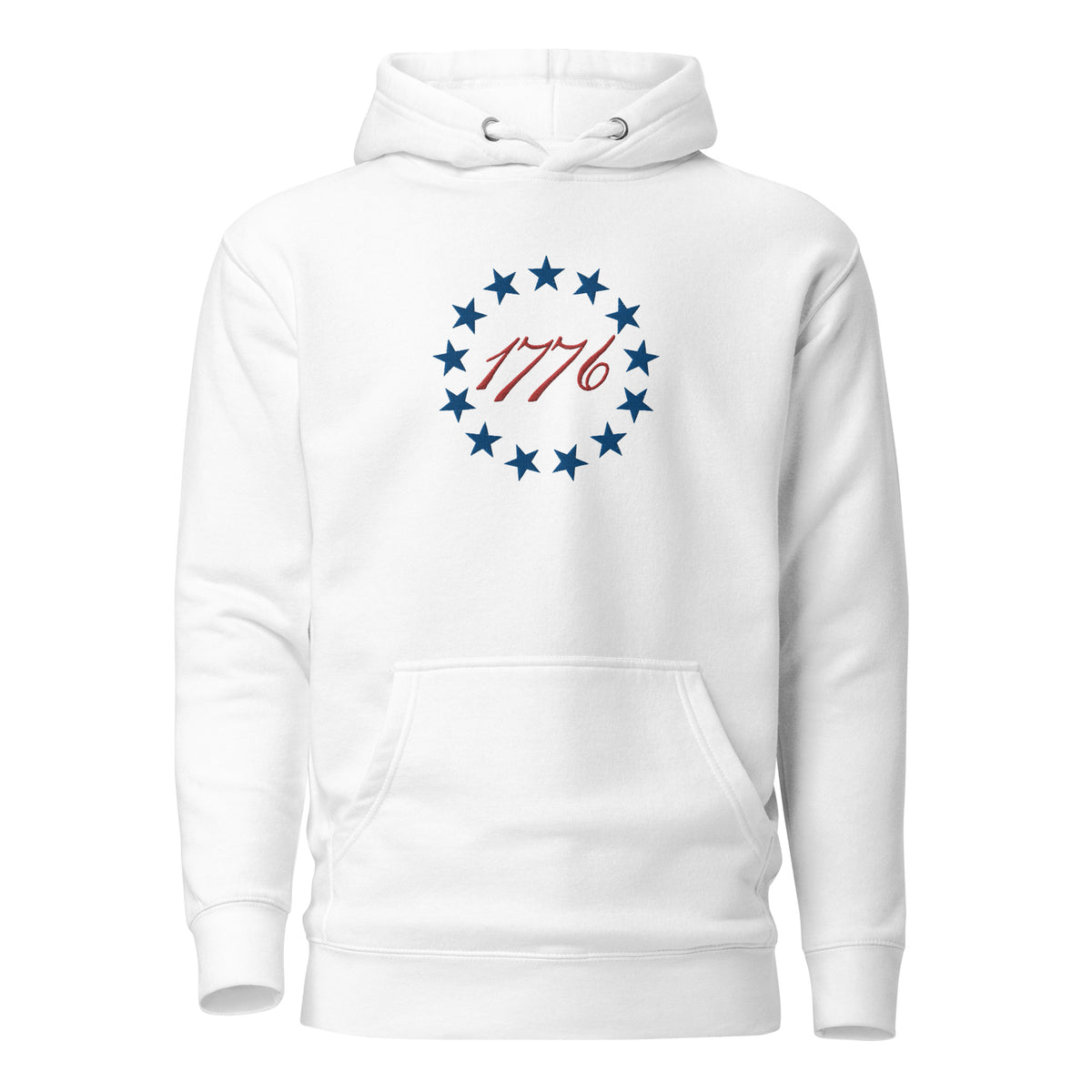 Betsy Ross 13 Stars 1776 Embroidered Hoodie