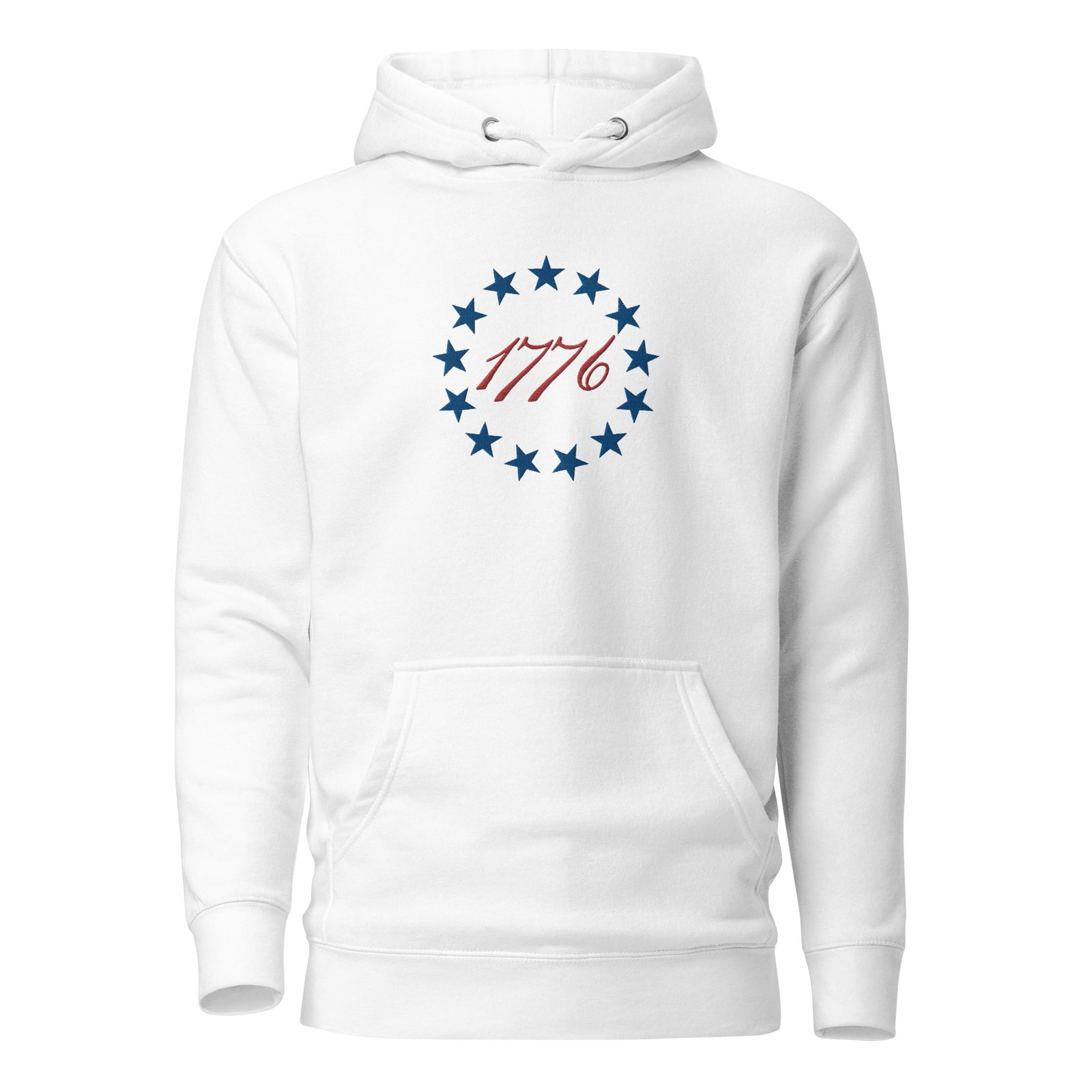 Betsy Ross 13 Stars 1776 Embroidered Hoodie