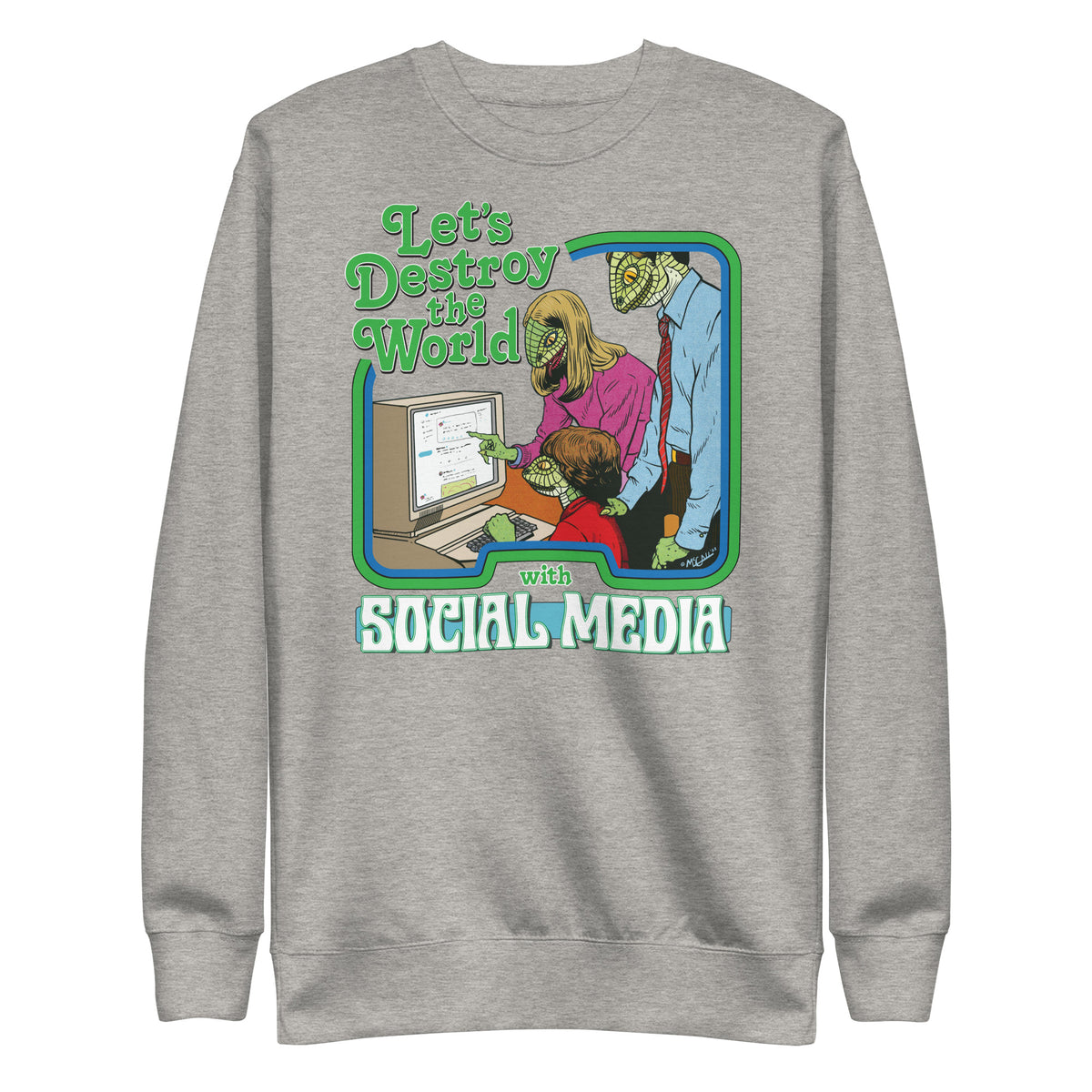 Social best sale media sweatshirt