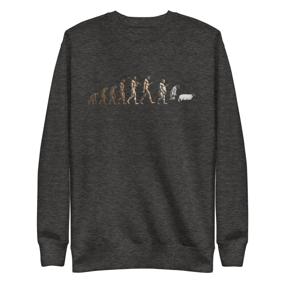 March of Devolution Sheeple Unisex Premium Sweatshirt
