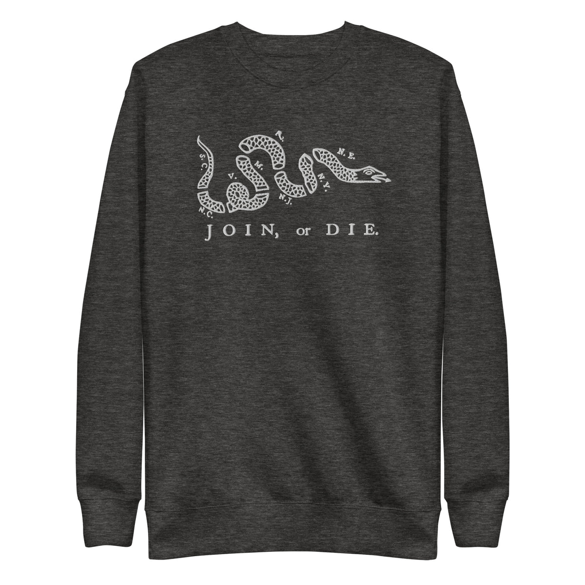 Join or Die Embroidered Crewneck Sweatshirt