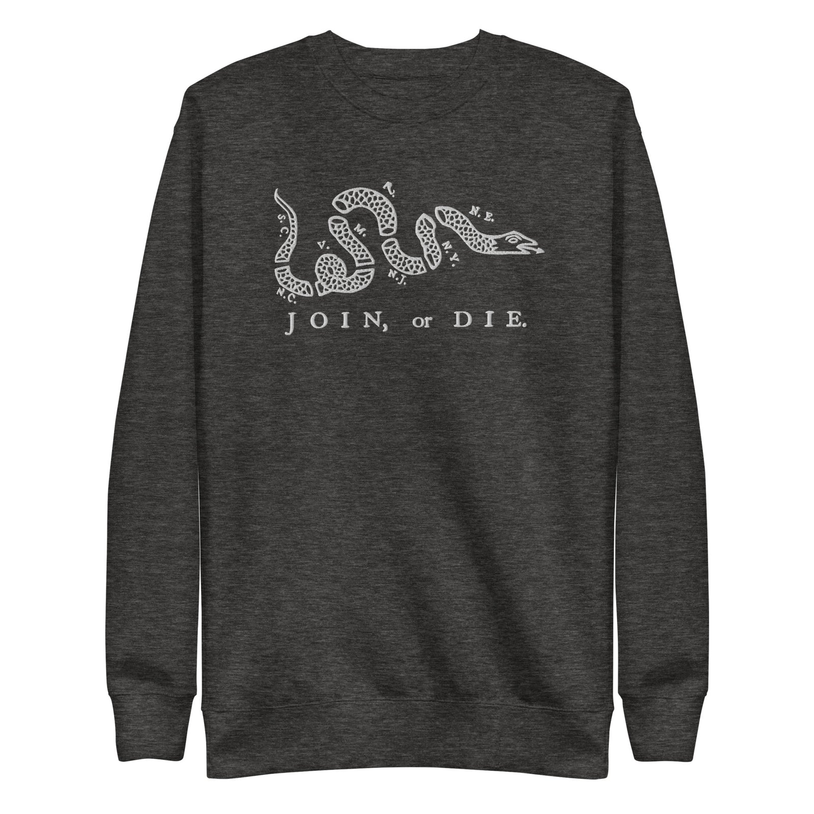 Join or Die Embroidered Crewneck Sweatshirt