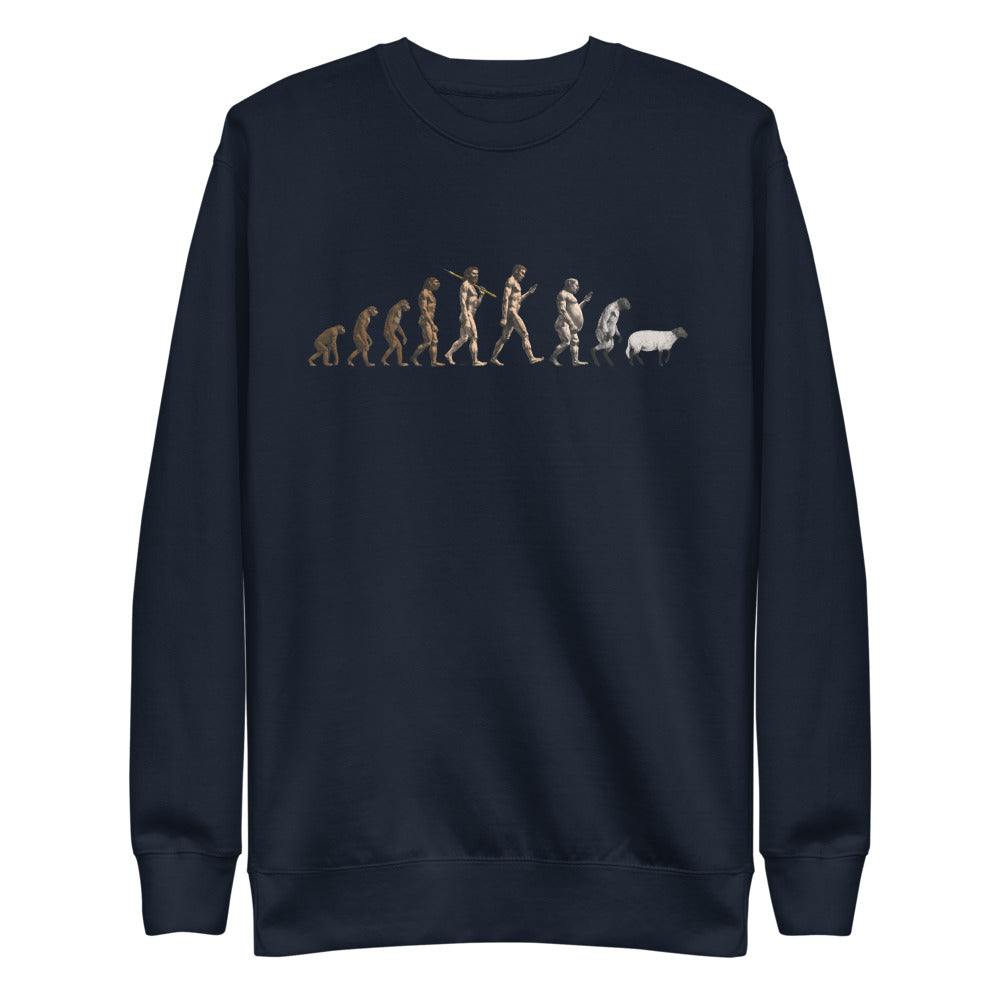 March of Devolution Sheeple Unisex Premium Sweatshirt
