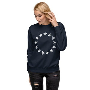 13 Stars Vintage Betsy Ross Revolution Unisex Premium Sweatshirt