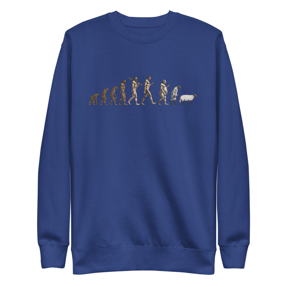 March of Devolution Sheeple Unisex Premium Sweatshirt