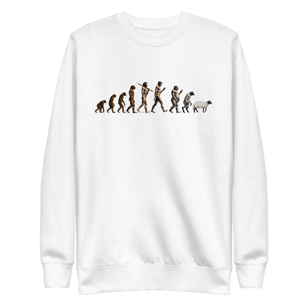 March of Devolution Sheeple Unisex Premium Sweatshirt