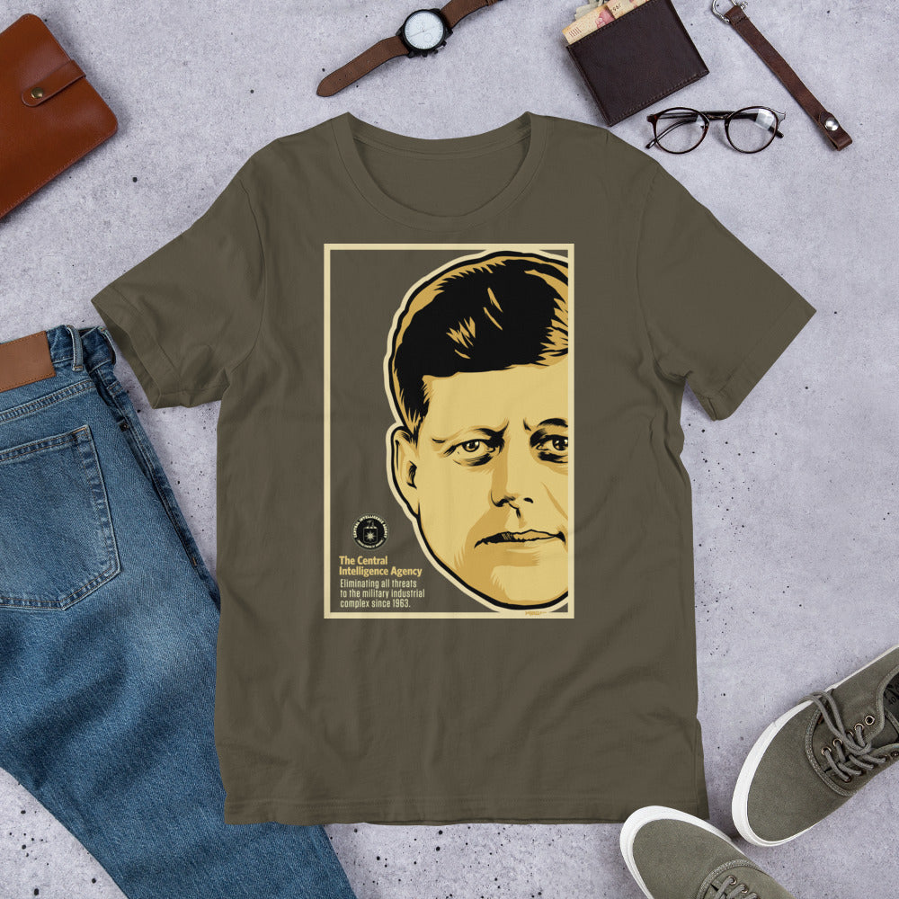 Central Intelligence Agency Military Industrial Complex JFK Short-Sleeve Unisex T-Shirt
