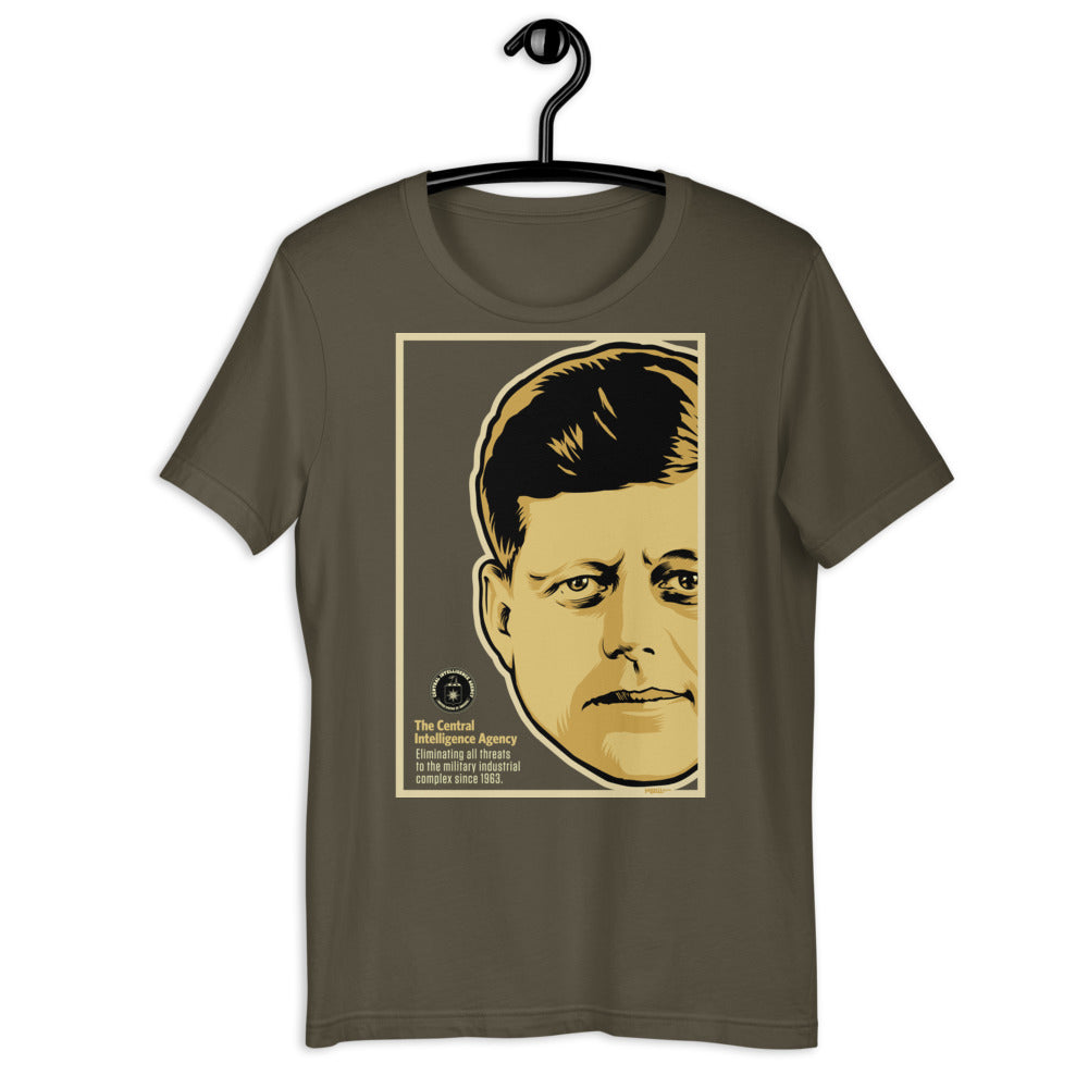 Central Intelligence Agency Military Industrial Complex JFK Short-Sleeve Unisex T-Shirt