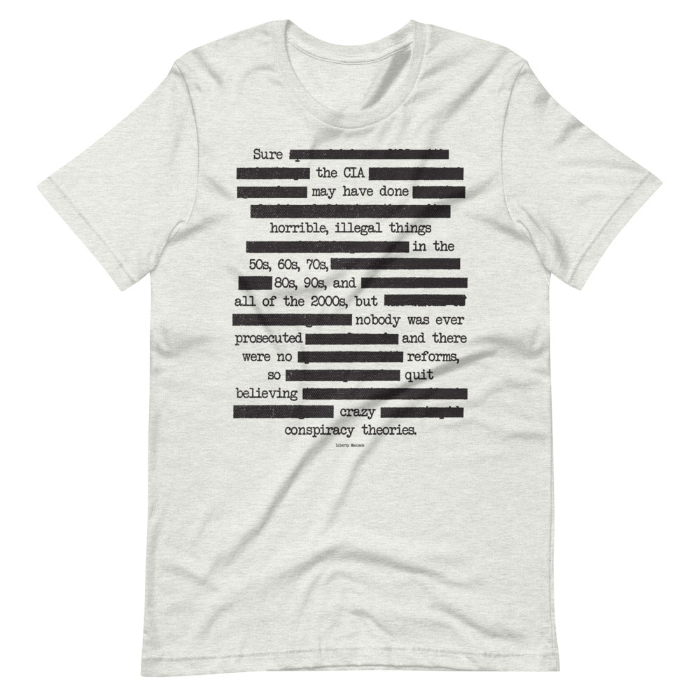 CIA Redacted Conspiracy Theories Short-Sleeve Unisex T-Shirt