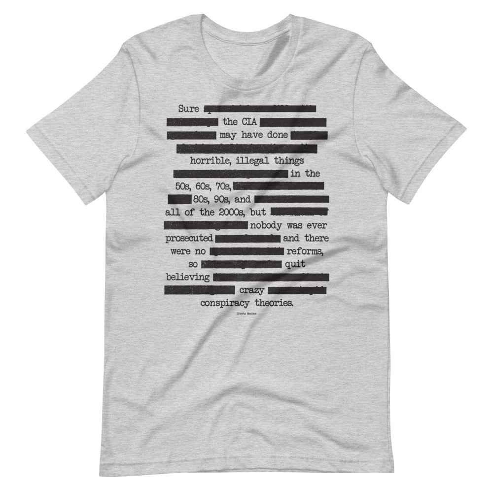 CIA Redacted Conspiracy Theories Short-Sleeve Unisex T-Shirt