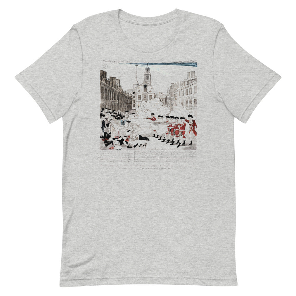 Boston Massacre Paul Revere Vintage Short-Sleeve Unisex T-Shirt