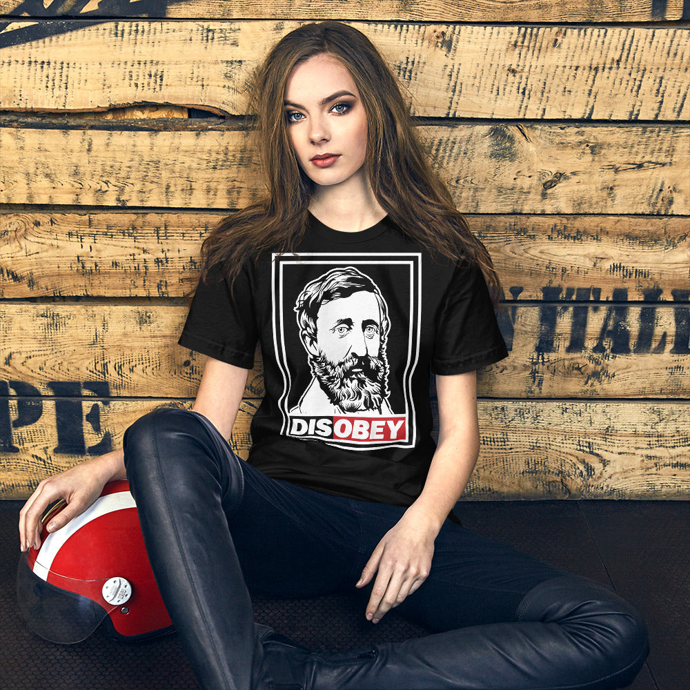 Henry David Thoreau DISOBEY Short-Sleeve Unisex T-Shirt