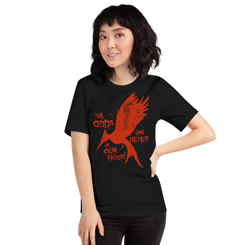 The Odd Are Never In Our Favor Mockingjay Short-Sleeve Unisex T-Shirt