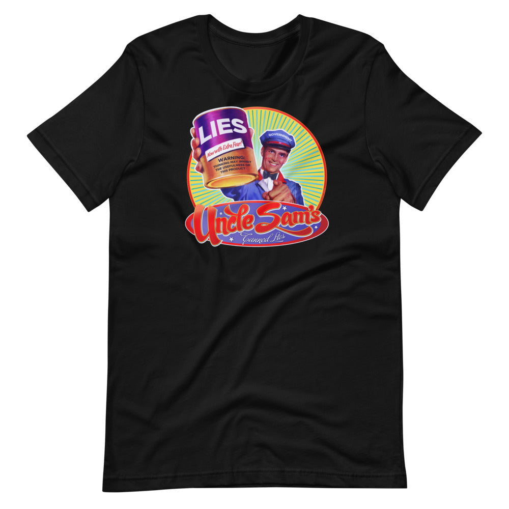 Government Canned Lies Retro T-Shirt