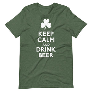 Keep Calm and Drink Beer Short-Sleeve Unisex T-Shirt